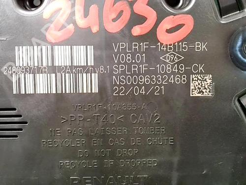 Used Instrument cluster Instrument cluster DACIA SANDERO III 1.0 SCe 65 (67 hp) 22093134 22093134