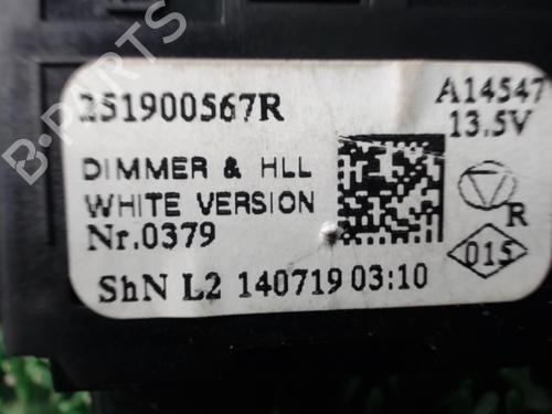 Used Headlight switch Headlight switch RENAULT CLIO IV Grandtour (KH_) 1.5 dCi 75 (75 hp) 22082532 22082532
