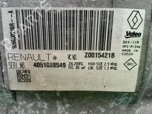 AC compressor DACIA SANDERO II TCe 90 (B8M1, B8MA, B8AC) | BP22091296M34 