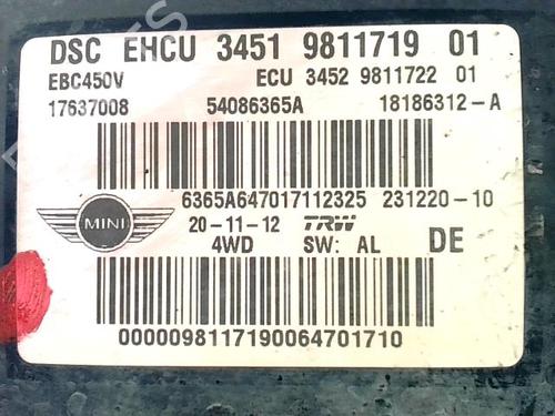 Used ABS pump ABS pump MINI MINI COUNTRYMAN (R60) Cooper D ALL4 (112 hp) 29884403 29884403