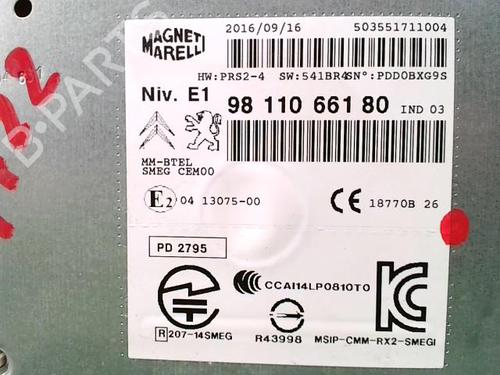 Radio PEUGEOT 208 I (CA_, CC_) 1.6 HDi / BlueHDi 75 | BP22093016E6 