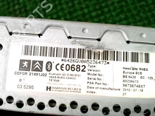 Radio CITROËN C3 II (SC_) 1.6 HDi 90 | BP29300693E6 