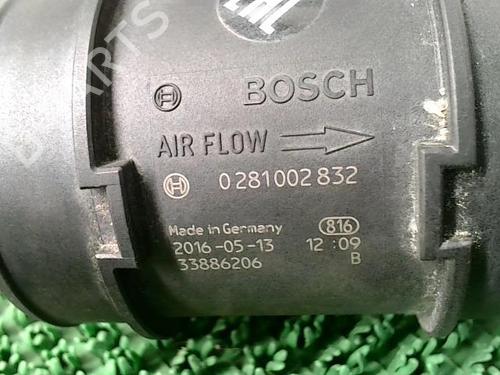 Used Mass air flow sensor Mass air flow sensor OPEL ZAFIRA / ZAFIRA FAMILY B (A05) 1.7 CDTI (M75) (125 hp) 22089262 22089262