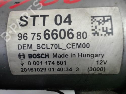 Used Starter Starter PEUGEOT 308 SW II (LC_, LJ_, LR_, LX_, L4_) 1.6 BlueHDi 100 (99 hp) 22086021 22086021