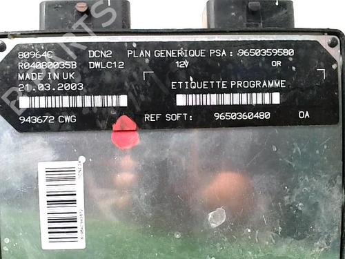 Electronic module CITROËN BERLINGO / BERLINGO FIRST Box Body/MPV (M_) 1.9 D 70 (MBWJZ, MCWJZ) | BP27633339M83 