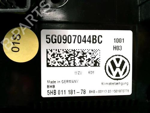 Climate control VW GOLF VII (5G1, BQ1, BE1, BE2) 1.6 TDI | BP27234896I5 