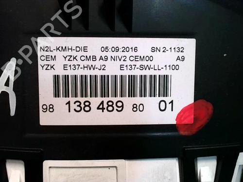 Instrument cluster PEUGEOT 208 I (CA_, CC_) 1.6 HDi / BlueHDi 75 | BP23334208C47