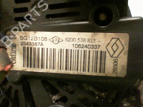 Alternator RENAULT TRAFIC II Van (FL) 1.9 dCi 100 (FL0C, FL0K, FL0B) | BP27254733M7 