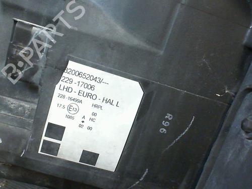 Used Left headlight Left headlight RENAULT MODUS / GRAND MODUS (F/JP0_) 1.5 dCi (FP0E, JP0E) (65 hp) 21857112 21857112