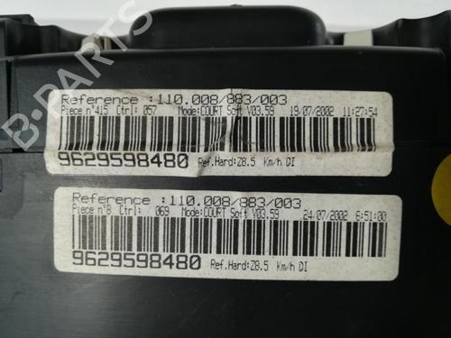 Used Instrument cluster PEUGEOT 607 (9D, 9U) 2.2 HDi (133 hp) 21850992