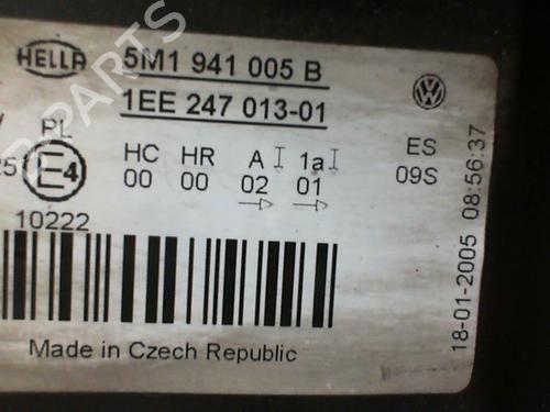 Left headlight VW GOLF PLUS V (5M1, 521) 2.0 TDI 16V | BP22222116C28 