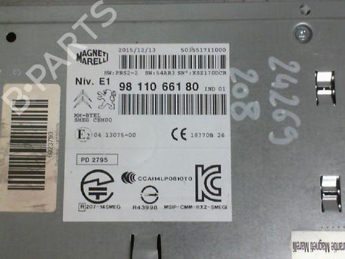 Radio PEUGEOT 208 I (CA_, CC_) 1.6 HDi / BlueHDi 75 | BP28681716E6