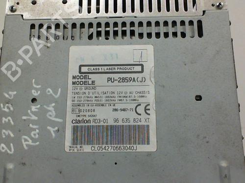 Used Radio Radio PEUGEOT PARTNER MPV (5_, G_) 1.6 HDi 75 (75 hp) 21856659 21856659