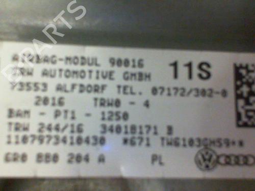 Passenger airbag VW POLO V (6R1, 6C1) 1.4 TDI | BP21595031C10 