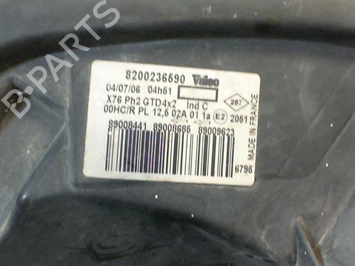 Left headlight RENAULT KANGOO (KC0/1_) 1.5 dCi | BP21856672C28 