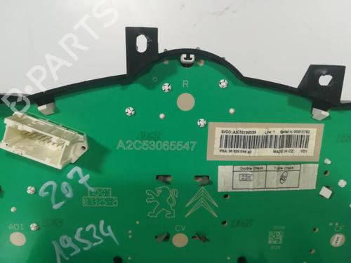 Instrument cluster PEUGEOT 207 (WA_, WC_) 1.4 HDi | BP20878241C47 
