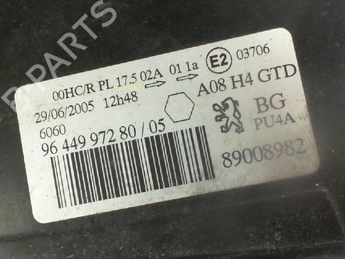 Left headlight PEUGEOT 1007 (KM_) 1.4 HDi | BP20879637C28 