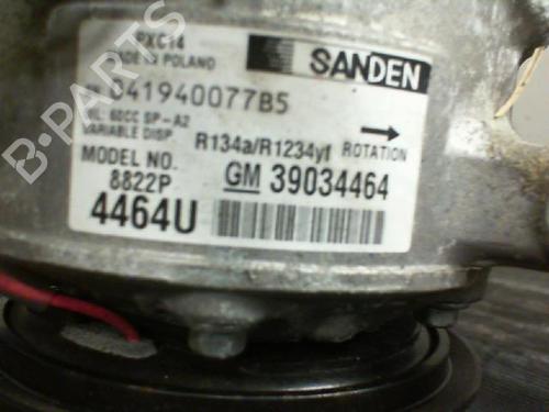 Used AC compressor AC compressor OPEL ASTRA K Sports Tourer (B16) 1.6 CDTi (35) (110 hp) 29738543 29738543