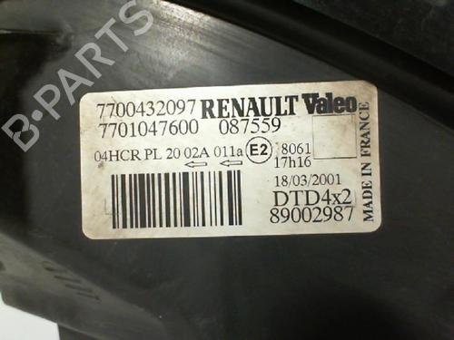 Used Right headlight Right headlight RENAULT SCÉNIC I MPV (JA0/1_, FA0_) 1.9 dCi (JA05, JA1F) (102 hp) 24476982 24476982