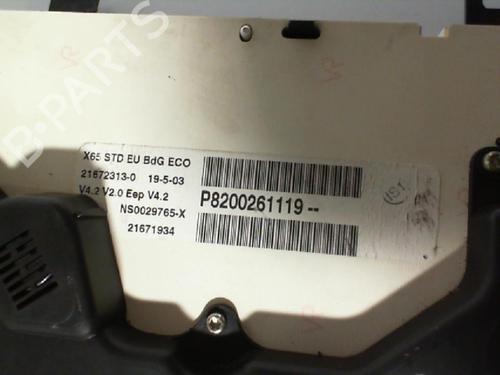 Used Instrument cluster Instrument cluster RENAULT CLIO II (BB_, CB_) 1.5 dCi (B/CB07) (65 hp) 21850493 21850493