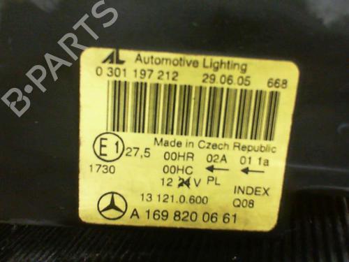Right headlight MERCEDES-BENZ A-CLASS (W169) A 180 CDI (169.007, 169.307) | BP22358490C29 