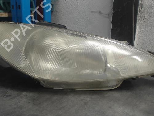 Used Right headlight PEUGEOT 206 Hatchback (2A/C) 1.9 D (69 hp) 30003299