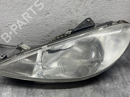 Used Left headlight PEUGEOT 206 Hatchback (2A/C) 1.9 D (69 hp) 27366366