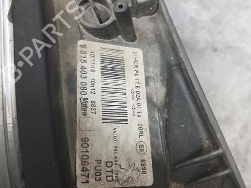 Used Right headlight Right headlight PEUGEOT 2008 I (CU_) 1.2 THP 110 / PureTech 110 (110 hp) 36556607 36556607