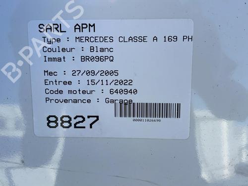 Left taillight MERCEDES-BENZ A-CLASS (W169) A 180 CDI (169.007, 169.307) | BP20885102C34 