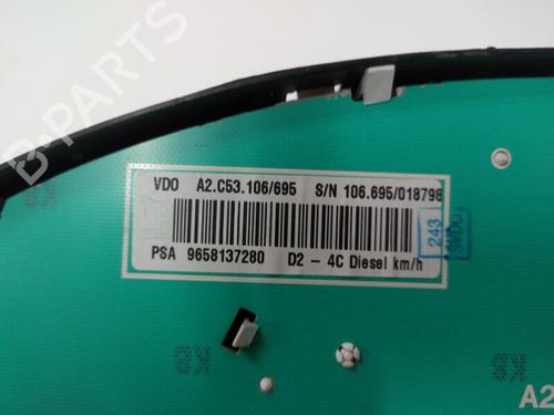 Used Instrument cluster Instrument cluster PEUGEOT 407 SW (6E_, 6D_) 1.6 HDi 110 (109 hp) 22109211 22109211