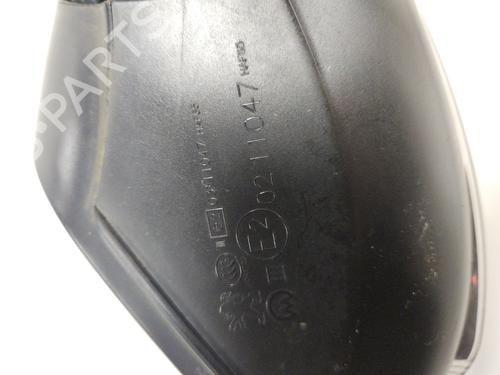 Left mirror PEUGEOT 2008 I (CU_) 1.6 VTi | BP31301273C26 