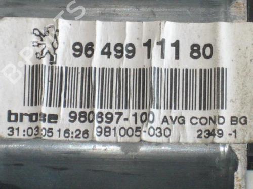 Used Left front window motor Left front window motor PEUGEOT 307 Break (3E) 1.6 HDi (90 hp) 20904574 20904574