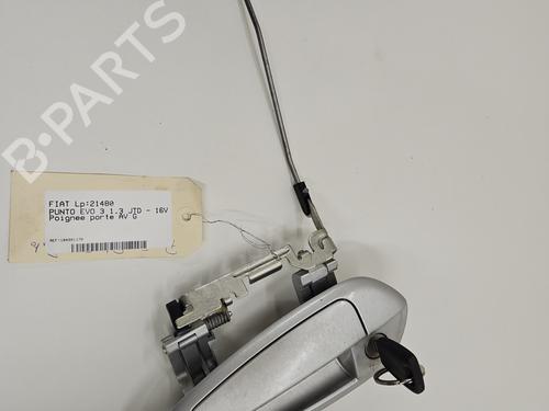 Used Front left exterior door handle FIAT PUNTO EVO (199_) 1.3 D Multijet (199AXC1A, 199BXC1A, 199AXT1A, 199BXT1A) (75 hp) 25474645