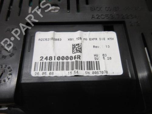 Used Instrument cluster RENAULT LAGUNA III (BT0/1) 1.5 dCi (BT00, BT0A, BT0T, BT1J) (110 hp) 20906157