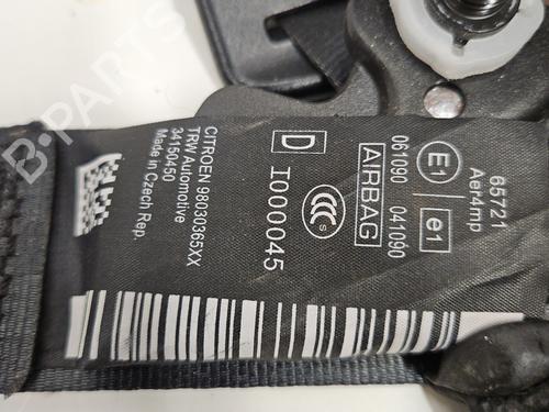 Front right seatbelt CITROËN C3 II (SC_) 1.2 VTi 82 | BP37734544I25 - Image 2