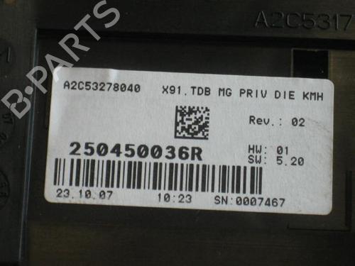 Instrument cluster RENAULT LAGUNA III (BT0/1) 2.0 dCi (BT01, BT08, BT09, BT0E, BT0K, BT12, BT1C, BT1D,... | BP20909288C47 