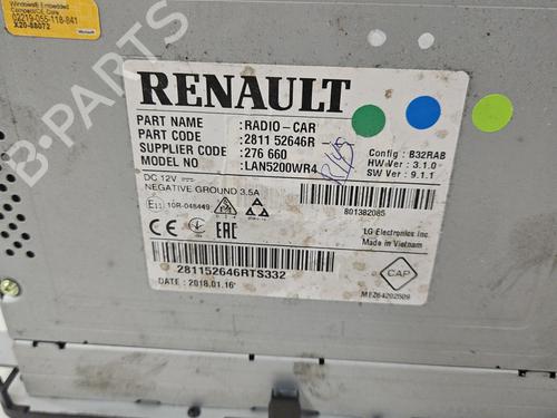 Used Radio Radio DACIA LODGY (JS_) 1.5 dCi (JSMC, JSAF) (107 hp) 27508551 27508551