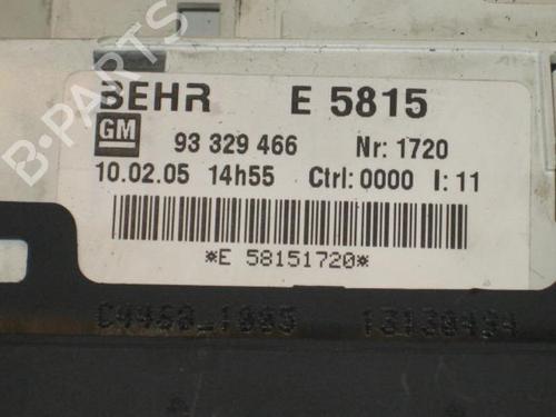 Climate control OPEL MERIVA A MPV (X03) 1.4 16V Twinport (E75) | BP20904082I5 