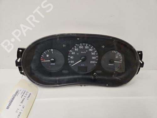 Used Instrument cluster RENAULT CLIO II (BB_, CB_) 1.2 (BB0A, BB0F, BB10, BB1K, BB28, BB2D, BB2H, CB0A,... (58 hp) 29837735