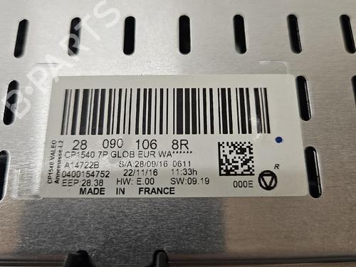 Used Climate control Climate control RENAULT MEGANE IV Grandtour (K9A/M/N_) 1.5 dCi 110 (110 hp) 40003124 40003124