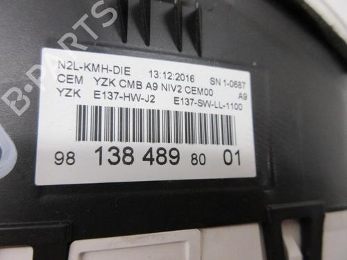 Used Instrument cluster PEUGEOT 208 I (CA_, CC_) 1.6 BlueHDi 100 (100 hp) 20902883