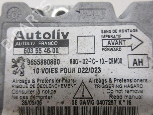 Used ECU airbags ECU airbags PEUGEOT 407 (6D_) 1.6 HDi 110 (6D9HZC, 6D9HYC) (109 hp) 20906763 20906763