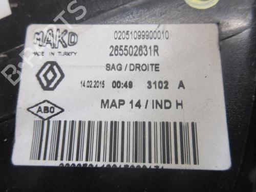 Right taillight RENAULT CLIO IV (BH_) 1.2 TCe 120 (BHM0) | BP20896772C35 