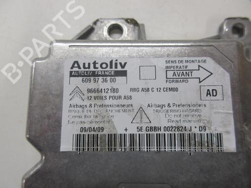 Kollisjonspute styreenhet CITROËN C3 Picasso (SH_) 1.6 HDi (109 hp) 20895413