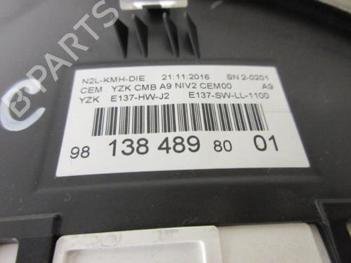 Used Instrument cluster Instrument cluster PEUGEOT 208 I (CA_, CC_) 1.6 BlueHDi 100 (100 hp) 20894986 20894986