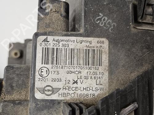 Used Right headlight Right headlight MINI MINI CLUBMAN (R55) Cooper D (109 hp) 40520156 40520156