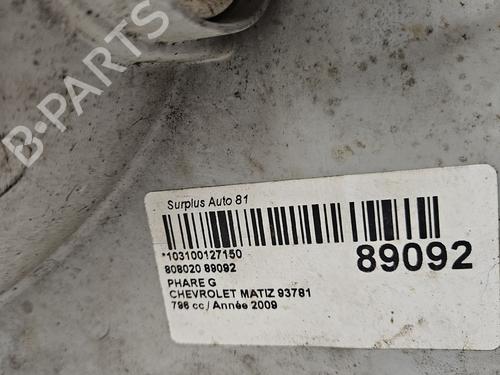 Left headlight CHEVROLET MATIZ (M200, M250) 0.8 | BP35937404C28 - Image 2