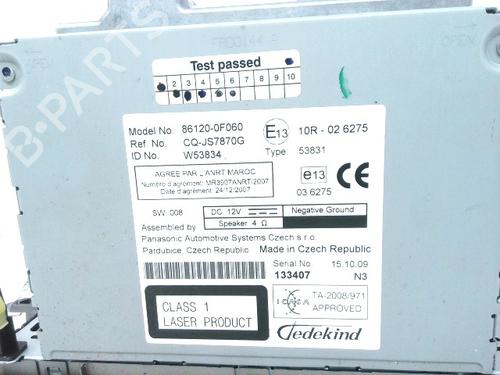 Radio TOYOTA VERSO (_R2_) 2.0 D-4D (AUR20_, AUR20R) | BP24056755E6 