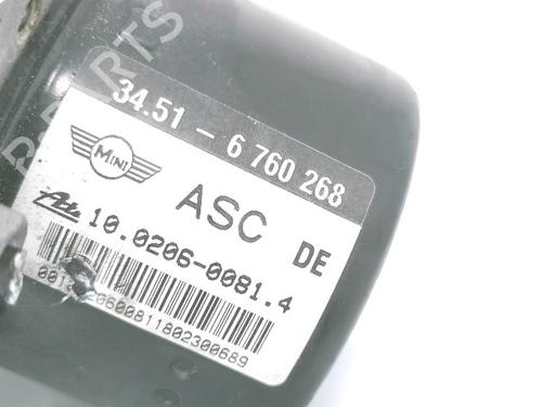 Used ABS pump ABS pump MINI MINI (R50, R53) Cooper (116 hp) 34217618 34217618