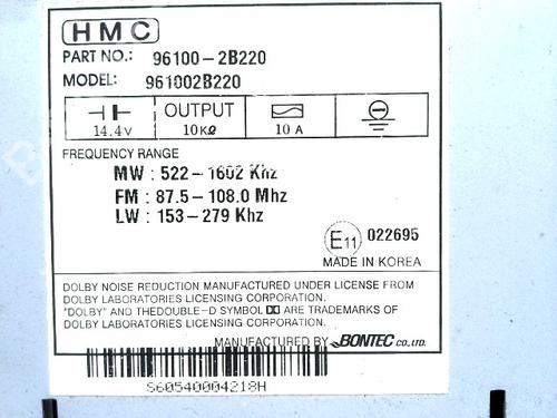 Used Radio Radio HYUNDAI SANTA FÉ II (CM) 2.2 CRDi GLS 4x4 (150 hp) 30708804 30708804